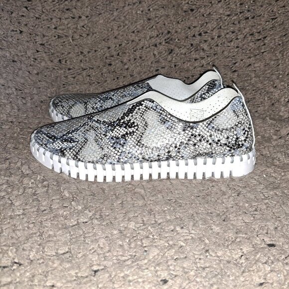 ILSE JACOBSEN-Tulip-Snakeprint Vegan Leather/Leather Insole-Sz 40-9.5-Excellent - Picture 2 of 8